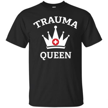 trauma queen shirt - black