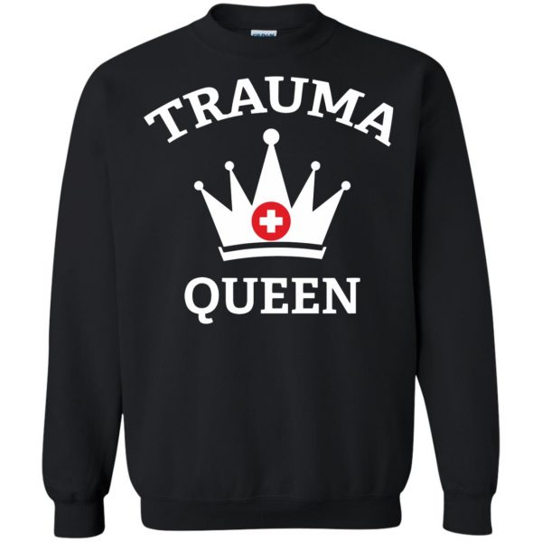 trauma queen sweatshirt - black