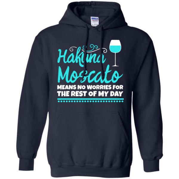 hakuna moscato hoodie - navy blue