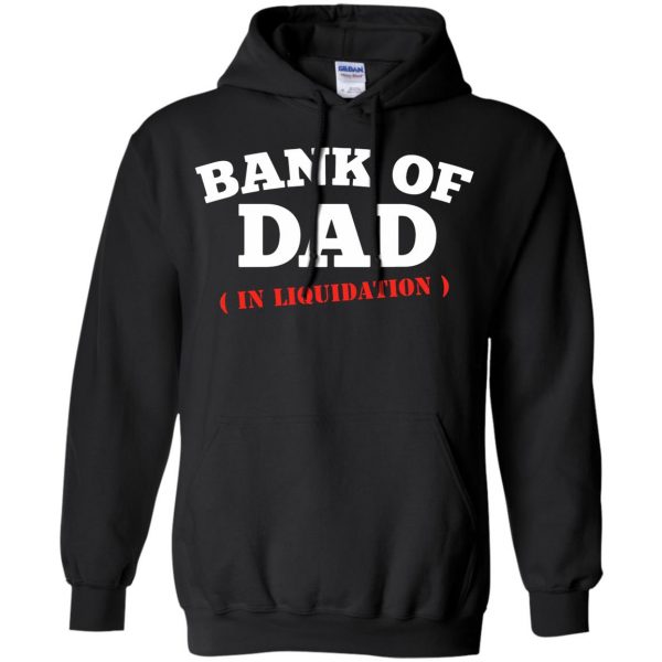 bank of dad hoodie - black