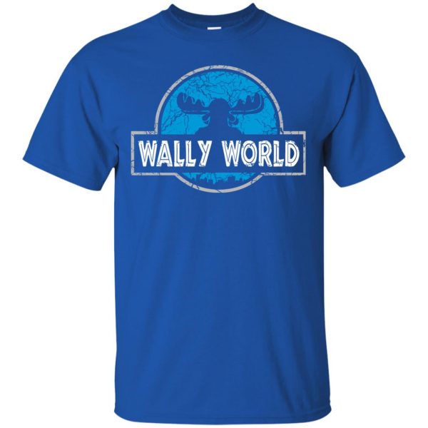 wally world t shirt - royal blue