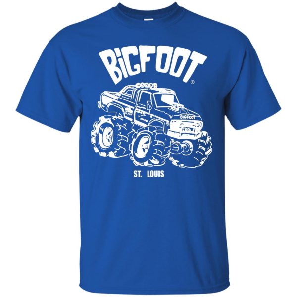 bigfoot monster truck t shirt - royal blue
