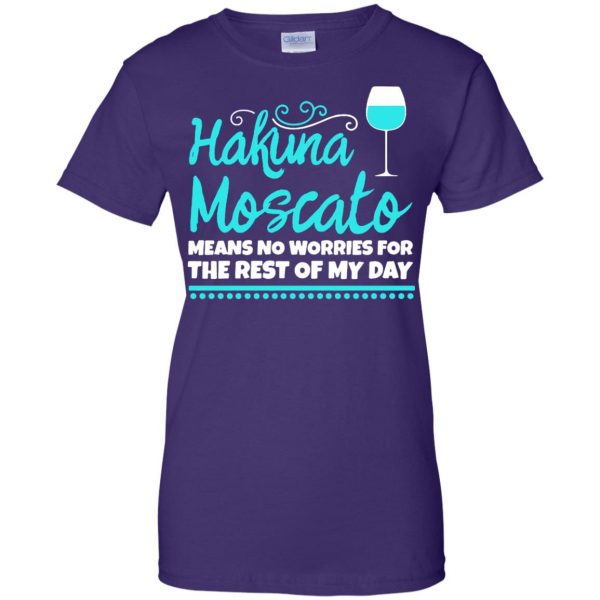hakuna moscato womens t shirt - lady t shirt - purple