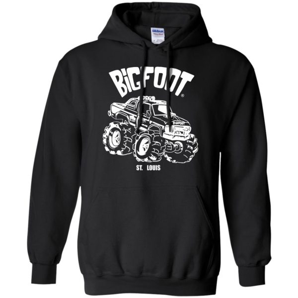 bigfoot monster truck hoodie - black