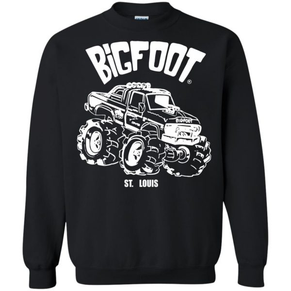 bigfoot monster truck sweatshirt - black