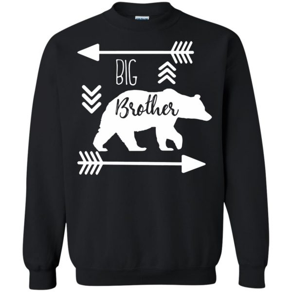big brother bear sweatshirt - black