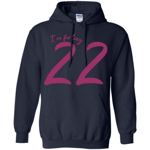 feeling 22 hoodie - navy blue
