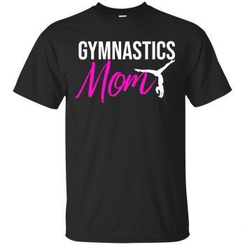 gymnast mom shirt - black