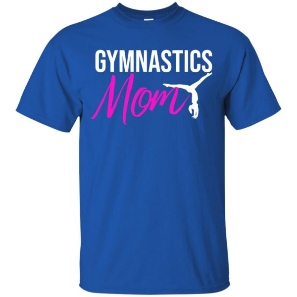 gymnast mom t shirt - royal blue