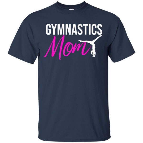 gymnast mom t shirt - navy blue
