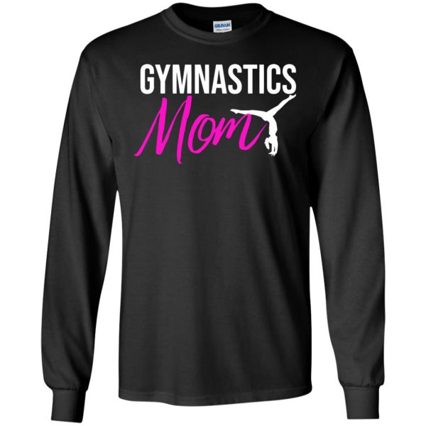 gymnast mom long sleeve - black