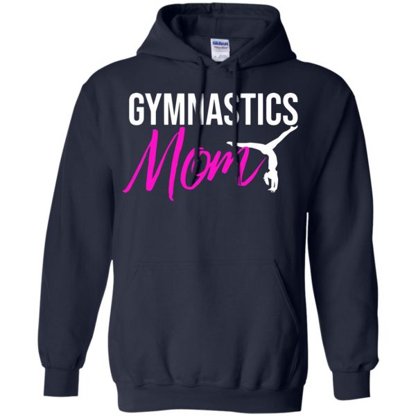 gymnast mom hoodie - navy blue