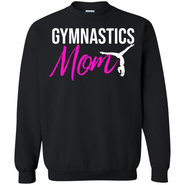 gymnast mom sweatshirt - black