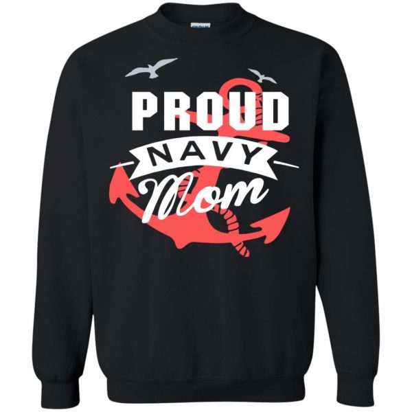 navy mom sweatshirt - black