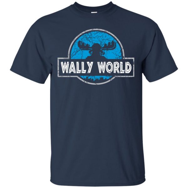 wally world t shirt - navy blue