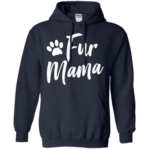 fur mama hoodie - navy blue