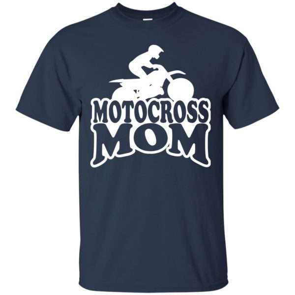 motocross mom t shirt - navy blue