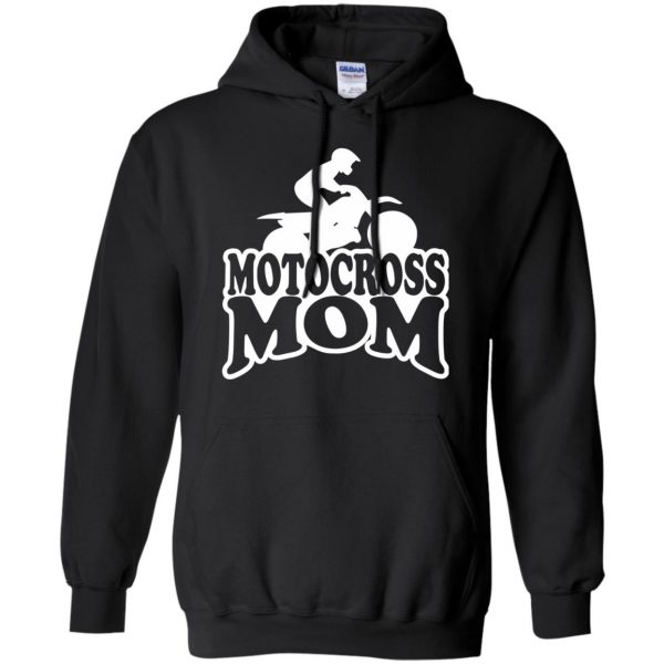 motocross mom hoodie - black