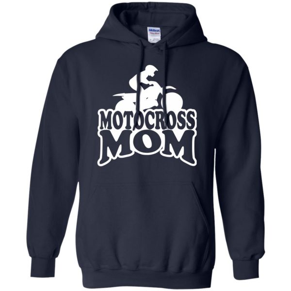 motocross mom hoodie - navy blue