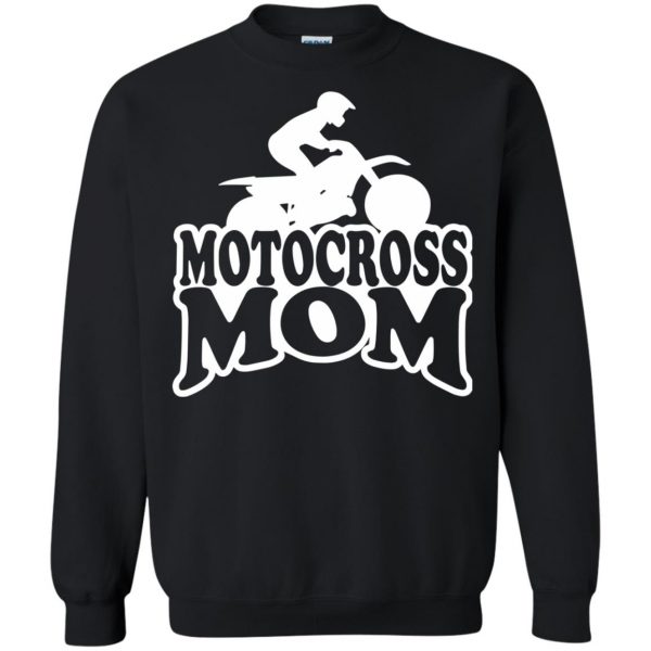 motocross mom sweatshirt - black