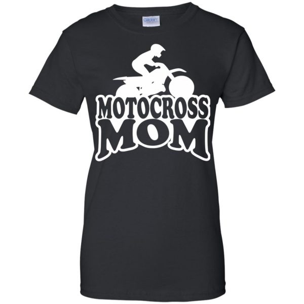 motocross mom womens t shirt - lady t shirt - black