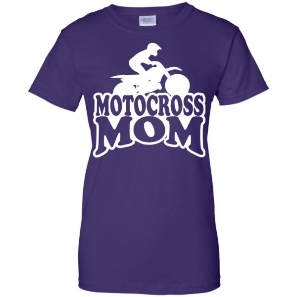 motocross mom womens t shirt - lady t shirt - purple