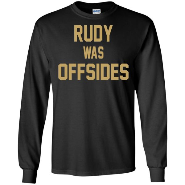 rudy was offsides long sleeve - black