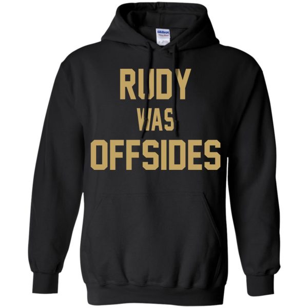 rudy was offsides hoodie - black