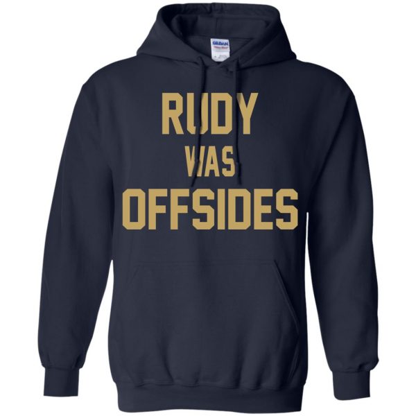 rudy was offsides hoodie - navy blue