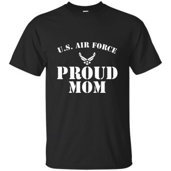 proud air force mom shirts - black