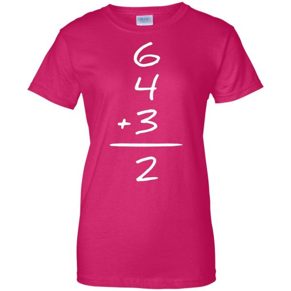 double play womens t shirt - lady t shirt - pink heliconia