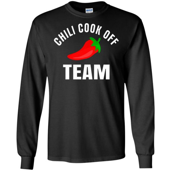 chili cook off long sleeve - black