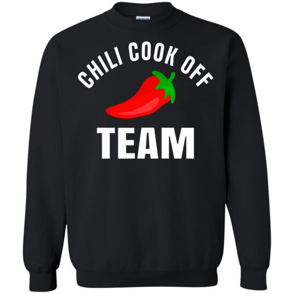 chili cook off sweatshirt - black