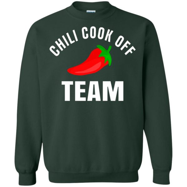 chili cook off sweatshirt - forest green