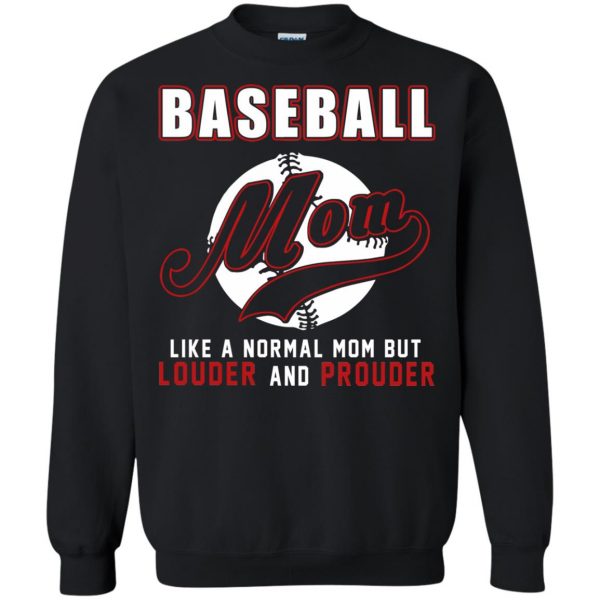 baseballs for moms sweatshirt - black