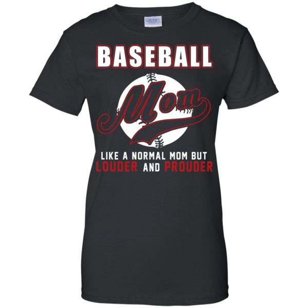 baseballs for moms womens t shirt - lady t shirt - black