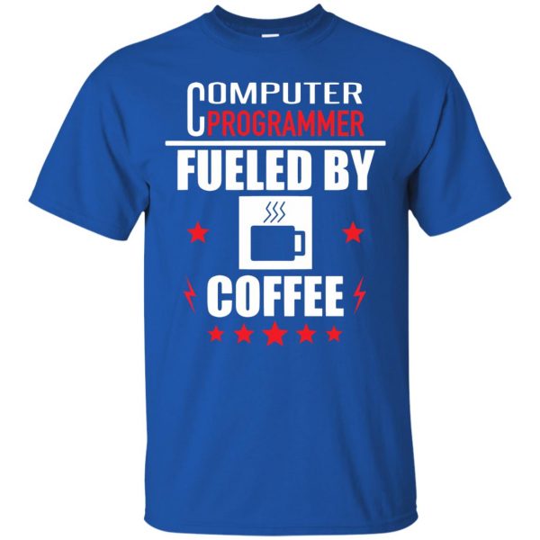 computer programmer t shirt - royal blue