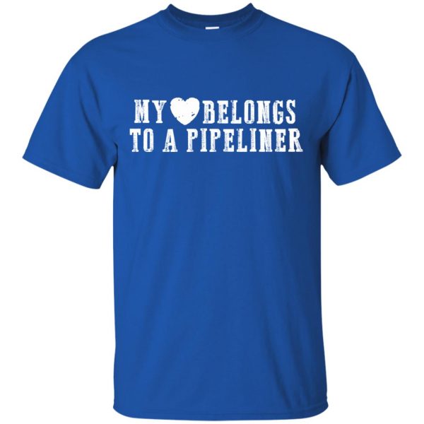 pipeliners girlfriend t shirt - royal blue