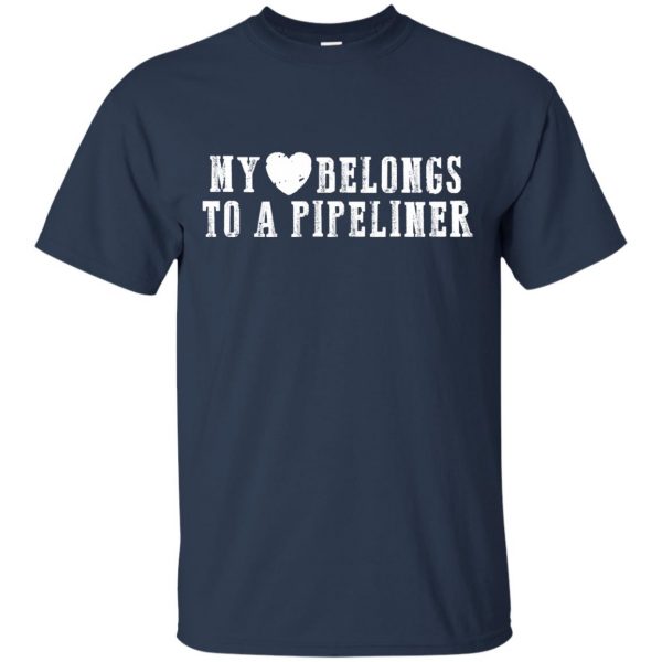 pipeliners girlfriend t shirt - navy blue