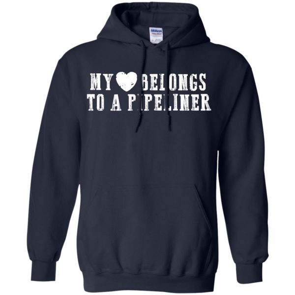 pipeliners girlfriend hoodie - navy blue