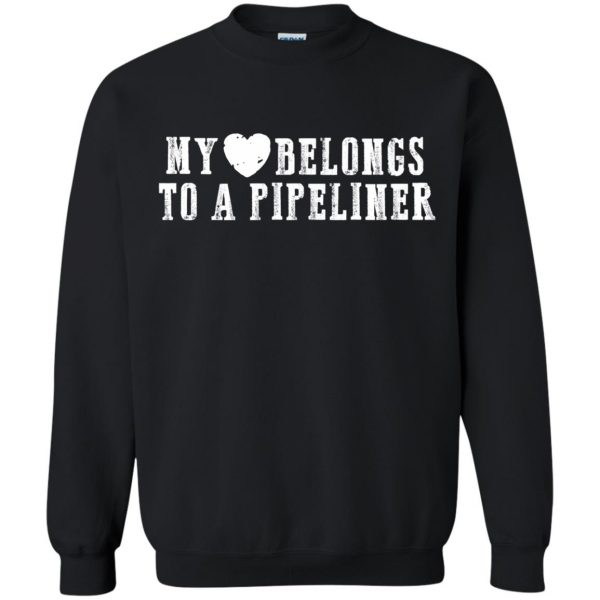 pipeliners girlfriend sweatshirt - black