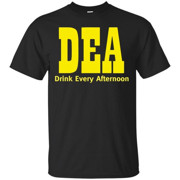 drink every afternoon t shirt - black