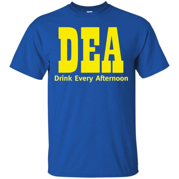 drink every afternoon t shirt - royal blue