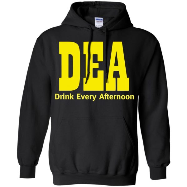 drink every afternoon hoodie - black
