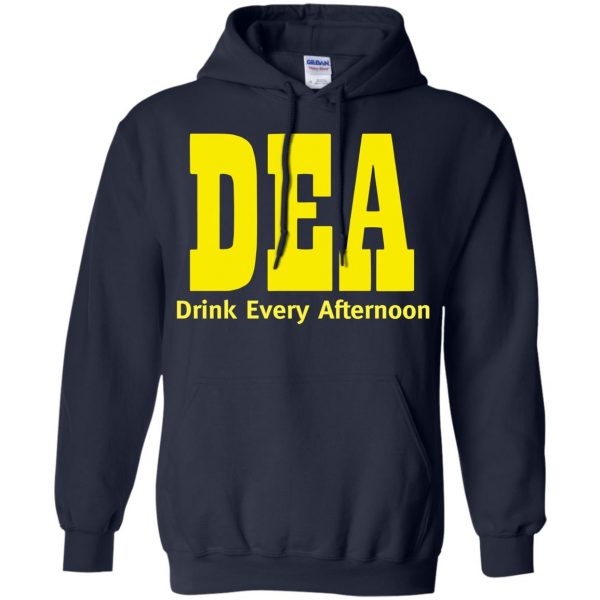 drink every afternoon hoodie - navy blue