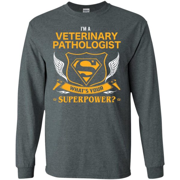 veterinary long sleeve - dark heather