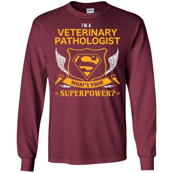 veterinary long sleeve - maroon