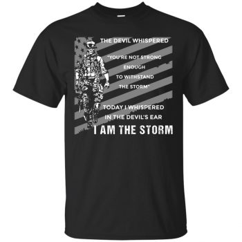 i am the storm shirt - black