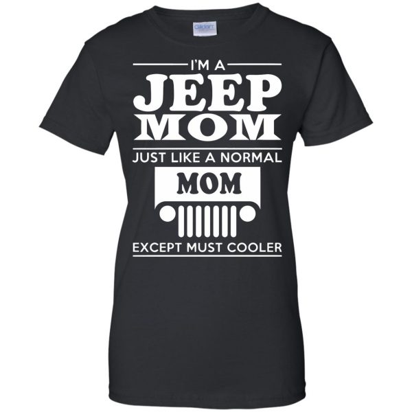 jeep mom womens t shirt - lady t shirt - black
