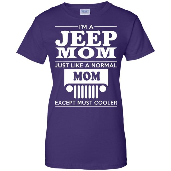 jeep mom womens t shirt - lady t shirt - purple